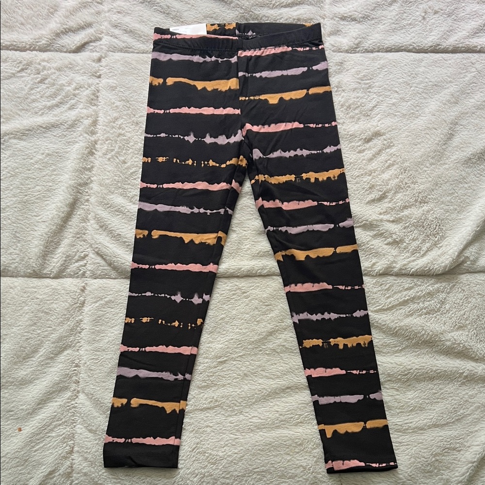 SO Kids Leggings - Black with Pink and Brown Accents